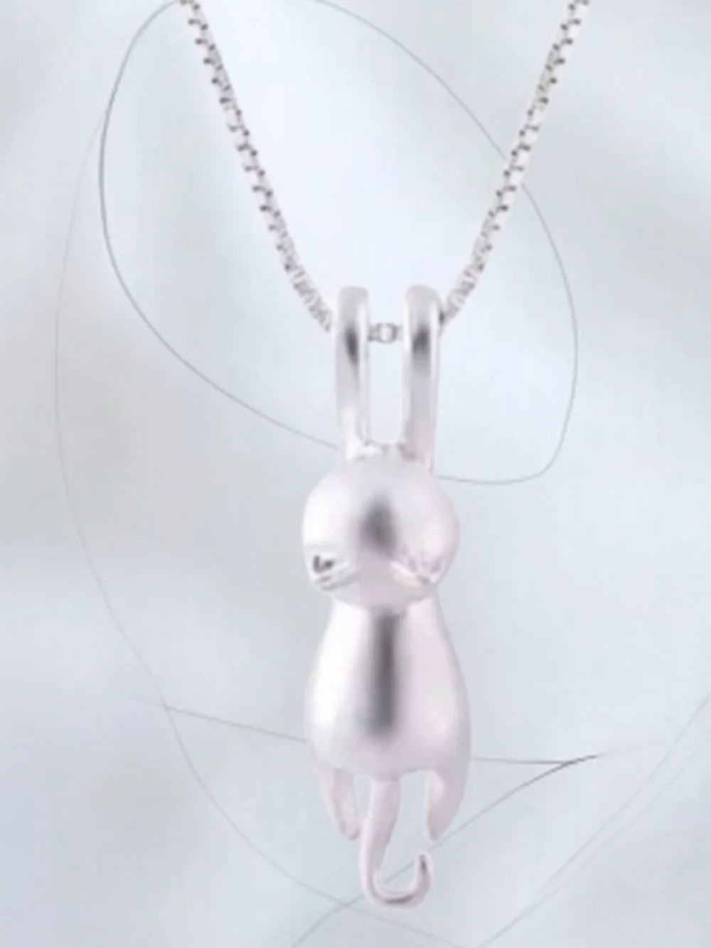 Silver Cat Pendant Necklace Pet Cat Jewelry.925 NEW NWT